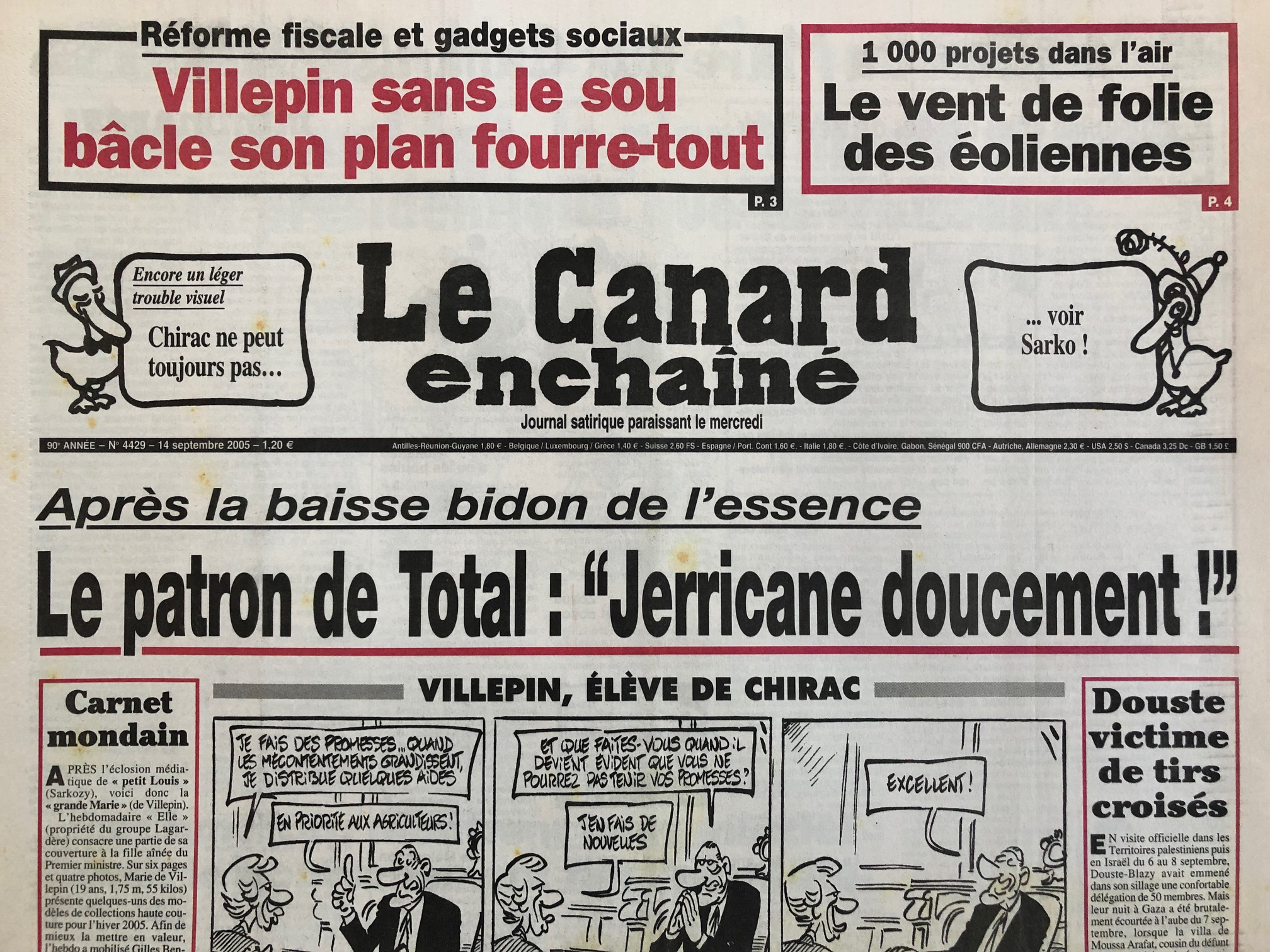 Couac ! | Acheter un Canard | Vente d'Anciens Journaux du Canard Enchaîné. Des Journaux Satiriques de Collection, Historiques & Authentiques de 1916 à 2004 ! | 4429