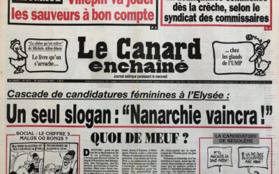 N° 4431 du Canard Enchaîné –  28 Septembre 2005
