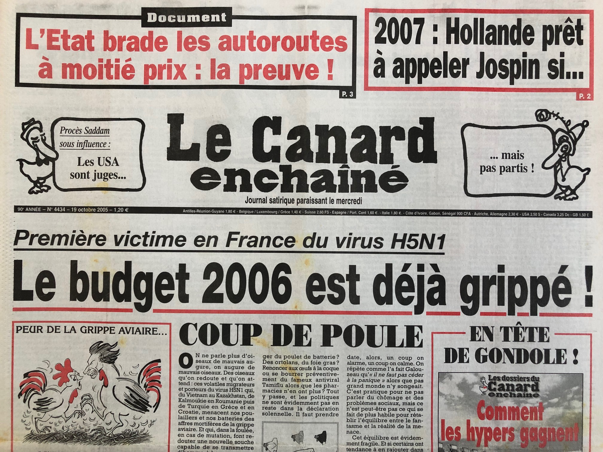 Couac ! | Acheter un Canard | Vente d'Anciens Journaux du Canard Enchaîné. Des Journaux Satiriques de Collection, Historiques & Authentiques de 1916 à 2004 ! | 4434