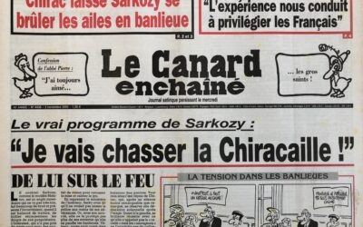 N° 4436 du Canard Enchaîné –  2 Novembre 2005