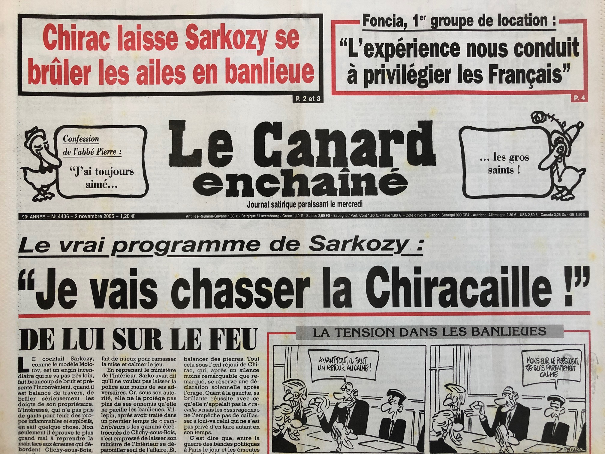 Couac ! | Acheter un Canard | Vente d'Anciens Journaux du Canard Enchaîné. Des Journaux Satiriques de Collection, Historiques & Authentiques de 1916 à 2004 ! | 4436