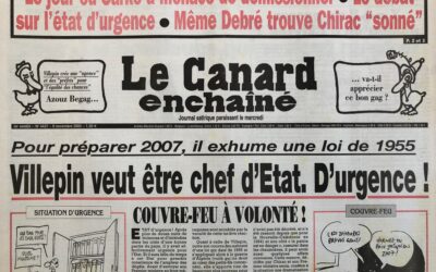N° 4437 du Canard Enchaîné –  9 Novembre 2005