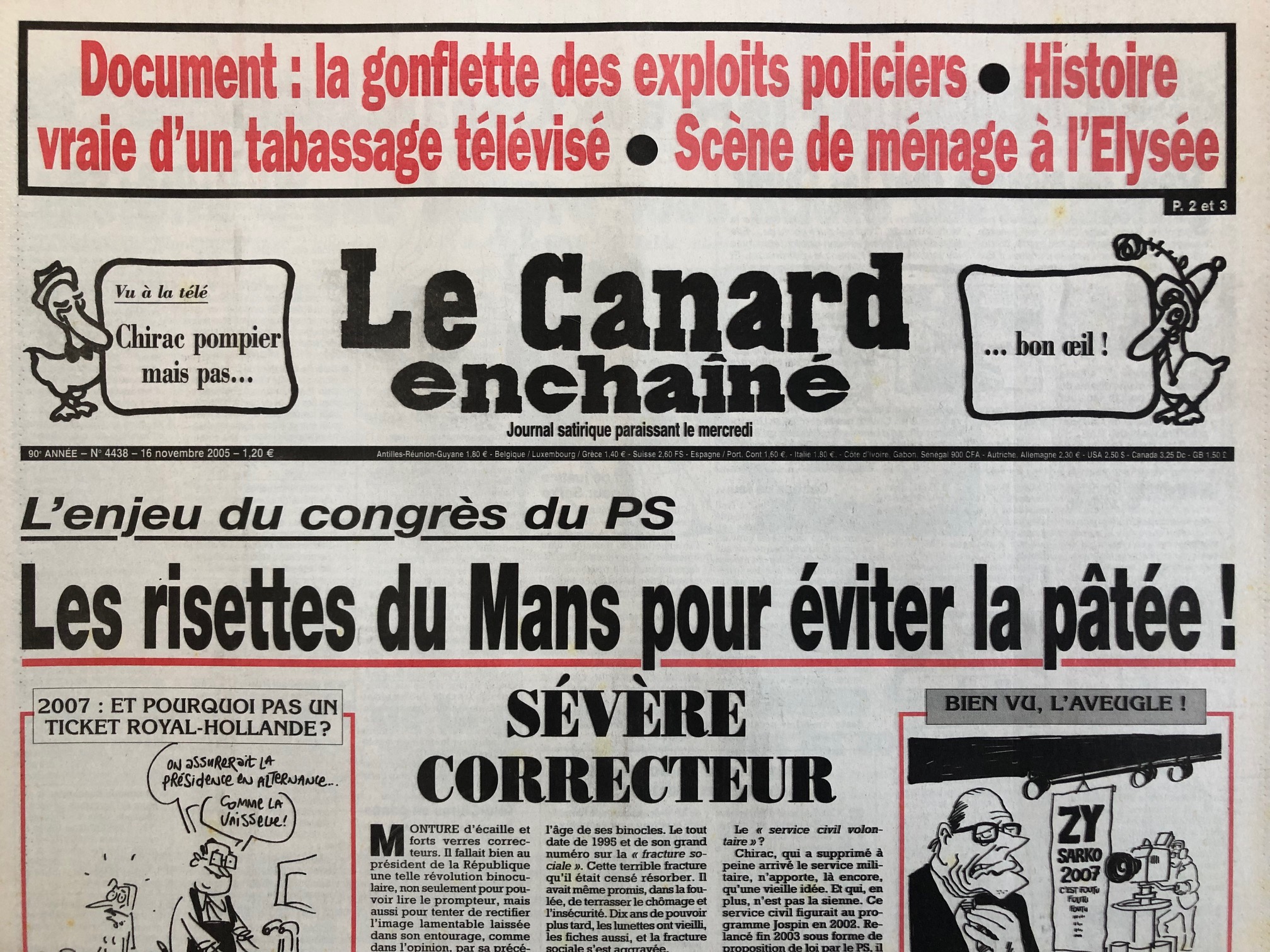 Couac ! | Acheter un Canard | Vente d'Anciens Journaux du Canard Enchaîné. Des Journaux Satiriques de Collection, Historiques & Authentiques de 1916 à 2004 ! | 4438