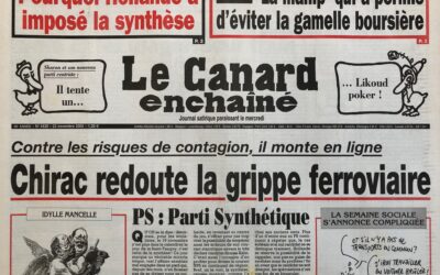 N° 4439 du Canard Enchaîné –  23 Novembre 2005