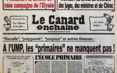 N° 4441 du Canard Enchaîné –  7 Décembre 2005