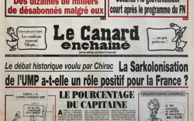 N° 4442 du Canard Enchaîné –  14 Décembre 2005
