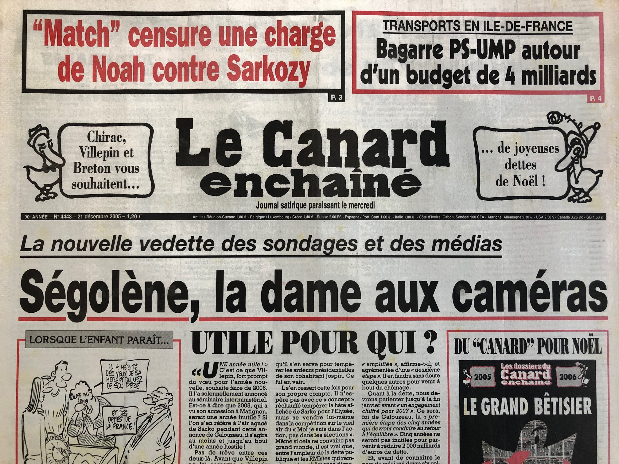 Couac ! | Acheter un Canard | Vente d'Anciens Journaux du Canard Enchaîné. Des Journaux Satiriques de Collection, Historiques & Authentiques de 1916 à 2004 ! | 4443