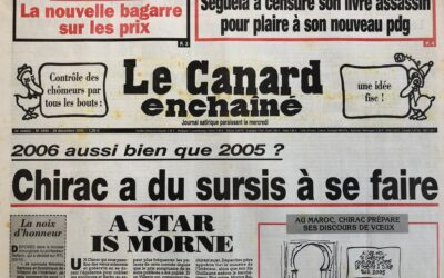 N° 4444 du Canard Enchaîné –  28 Décembre 2005