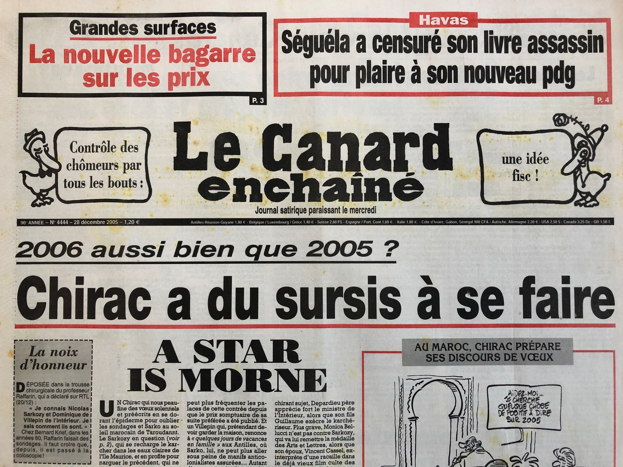 Couac ! | Acheter un Canard | Vente d'Anciens Journaux du Canard Enchaîné. Des Journaux Satiriques de Collection, Historiques & Authentiques de 1916 à 2004 ! | 4444