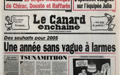 N° 4393 du Canard Enchaîné –  5 Janvier 2005