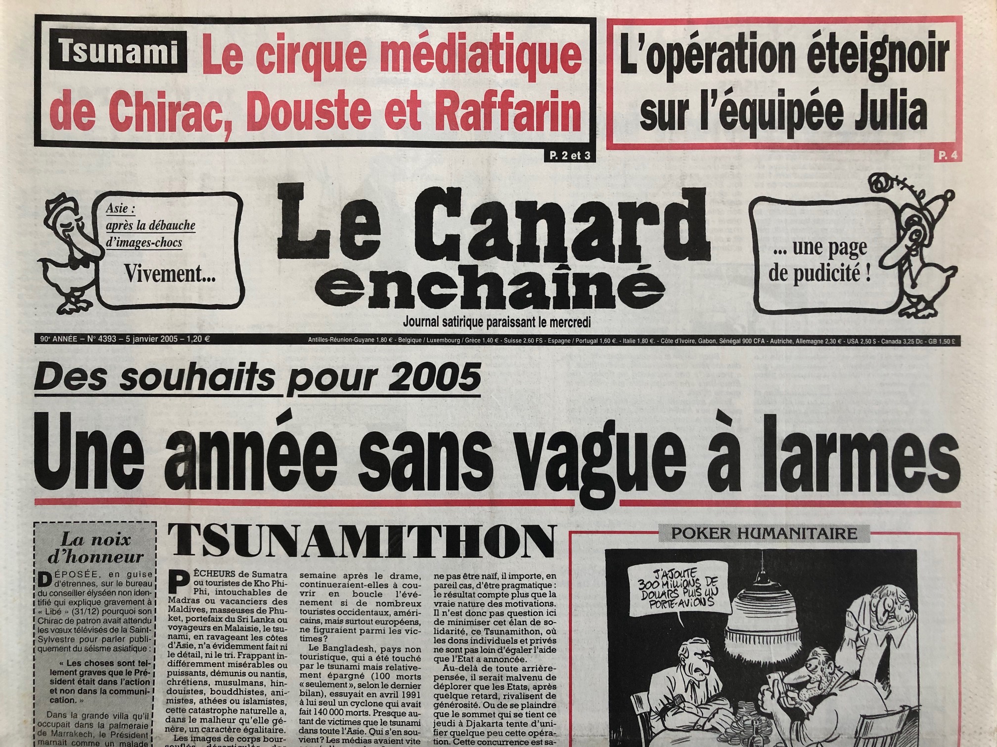 Couac ! | Acheter un Canard | Vente d'Anciens Journaux du Canard Enchaîné. Des Journaux Satiriques de Collection, Historiques & Authentiques de 1916 à 2004 ! | IMG 9356