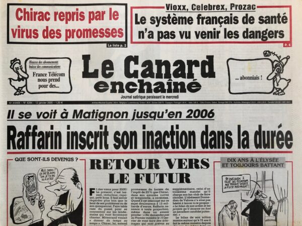 N° 4394 du Canard Enchaîné -  12 Janvier 2005