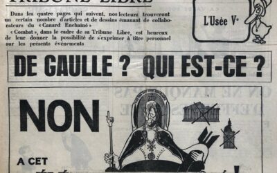 Tribune Libre du Canard dans Combat du 30 Mai 1968
