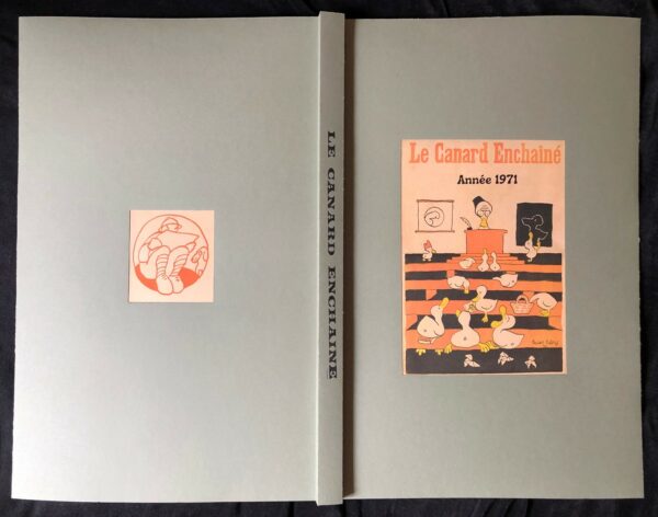 Année 1971 du Canard Enchaîné complète et brochée