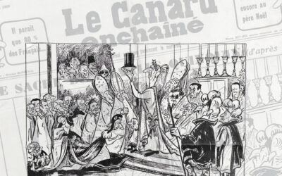 24 décembre 1958 : Coty s’efface, De Gaulle se “sacre”… et le Canard voit la République en habits d’église
