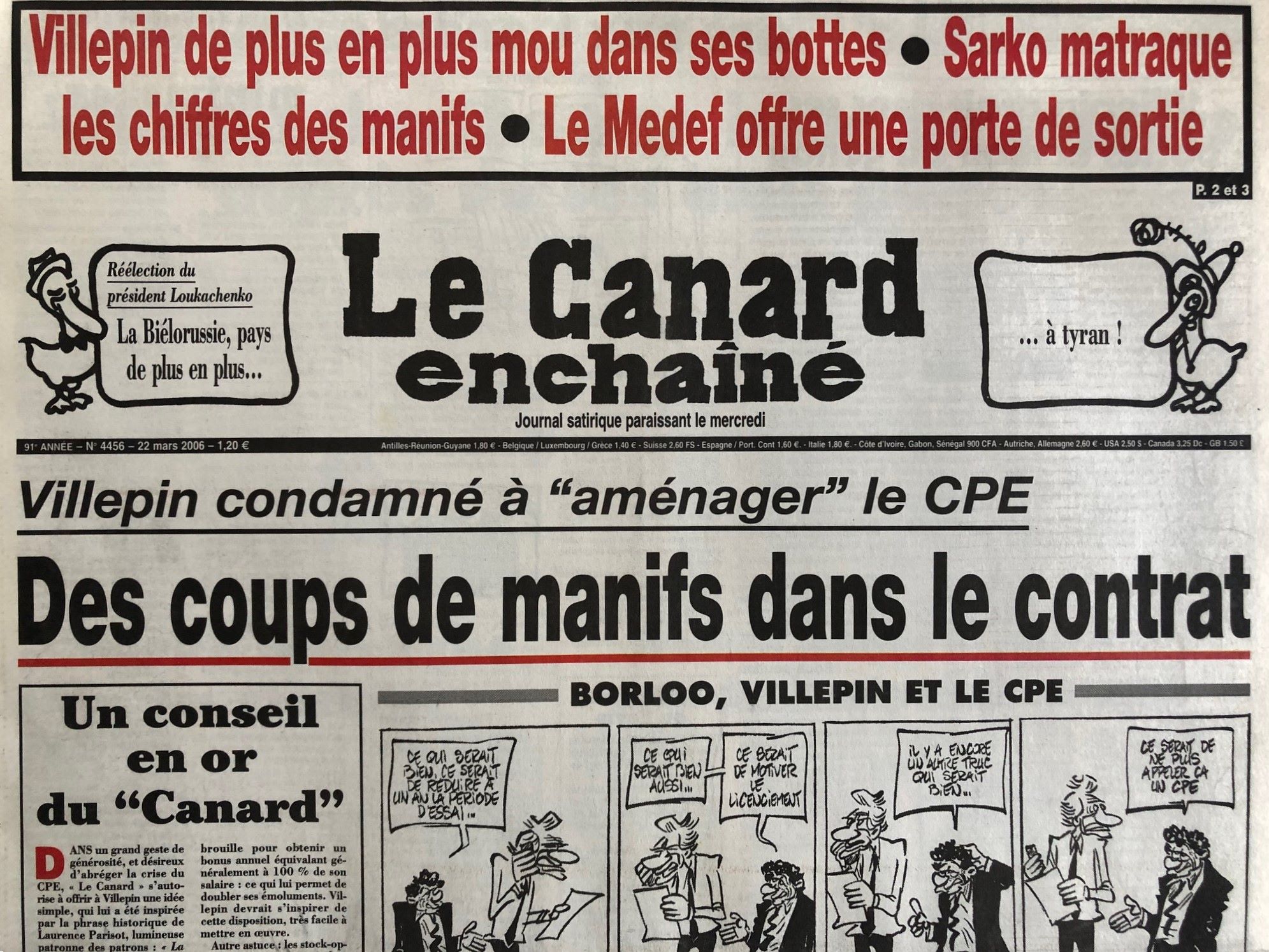 4456 Couac ! | Acheter un Canard | Vente d'Anciens Journaux du Canard Enchaîné. Des Journaux Satiriques de Collection, Historiques & Authentiques de 1916 à 2005 ! | 4456