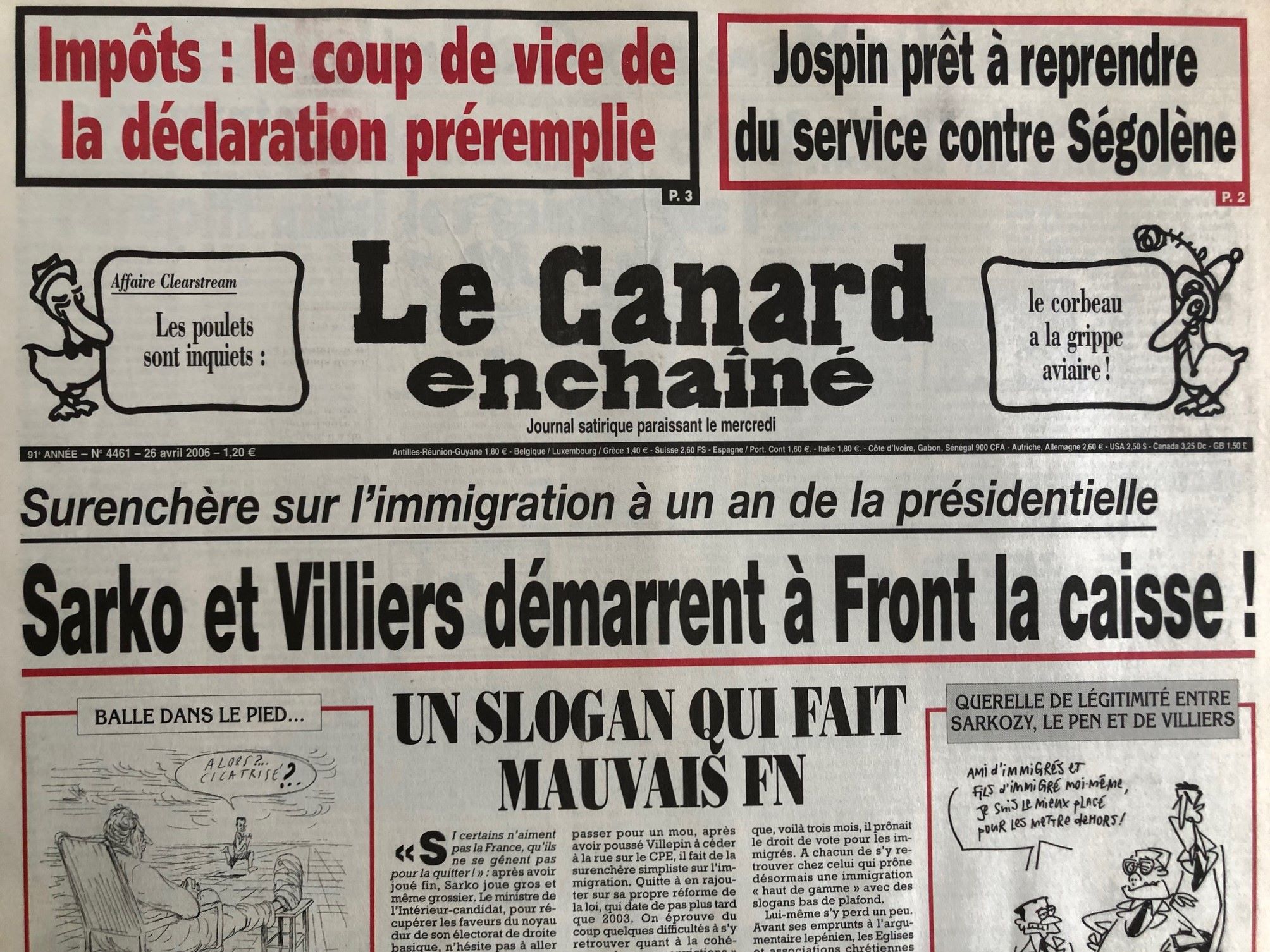 4461 Couac ! | Acheter un Canard | Vente d'Anciens Journaux du Canard Enchaîné. Des Journaux Satiriques de Collection, Historiques & Authentiques de 1916 à 2005 ! | 4461 1