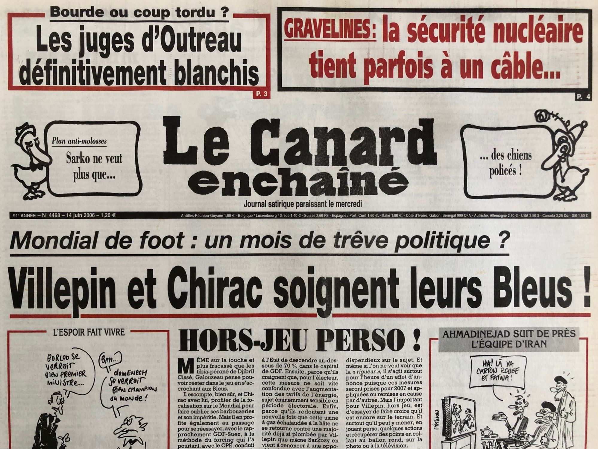 Couac ! | Acheter un Canard | Vente d'Anciens Journaux du Canard Enchaîné. Des Journaux Satiriques de Collection, Historiques & Authentiques de 1916 à 2005 ! | 4468