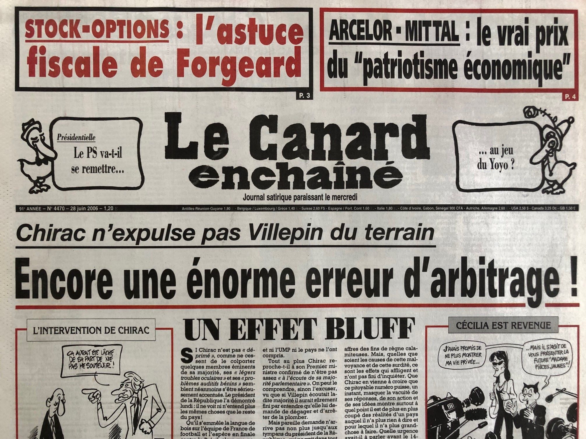 Couac ! | Acheter un Canard | Vente d'Anciens Journaux du Canard Enchaîné. Des Journaux Satiriques de Collection, Historiques & Authentiques de 1916 à 2005 ! | 4470