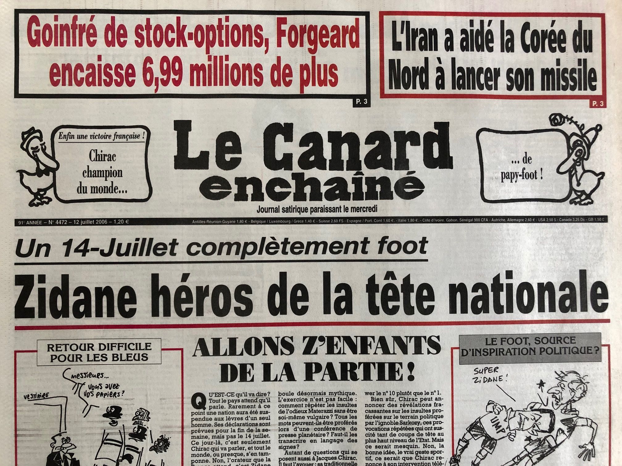 Couac ! | Acheter un Canard | Vente d'Anciens Journaux du Canard Enchaîné. Des Journaux Satiriques de Collection, Historiques & Authentiques de 1916 à 2005 ! | 4472