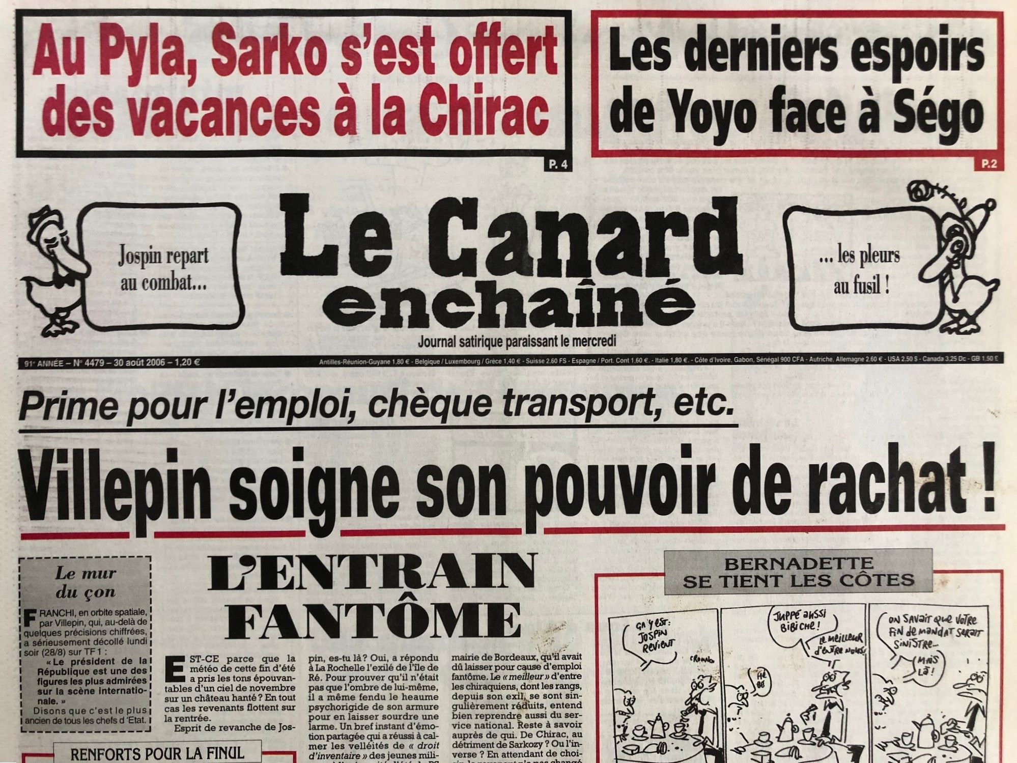 Couac ! | Acheter un Canard | Vente d'Anciens Journaux du Canard Enchaîné. Des Journaux Satiriques de Collection, Historiques & Authentiques de 1916 à 2005 ! | 4479