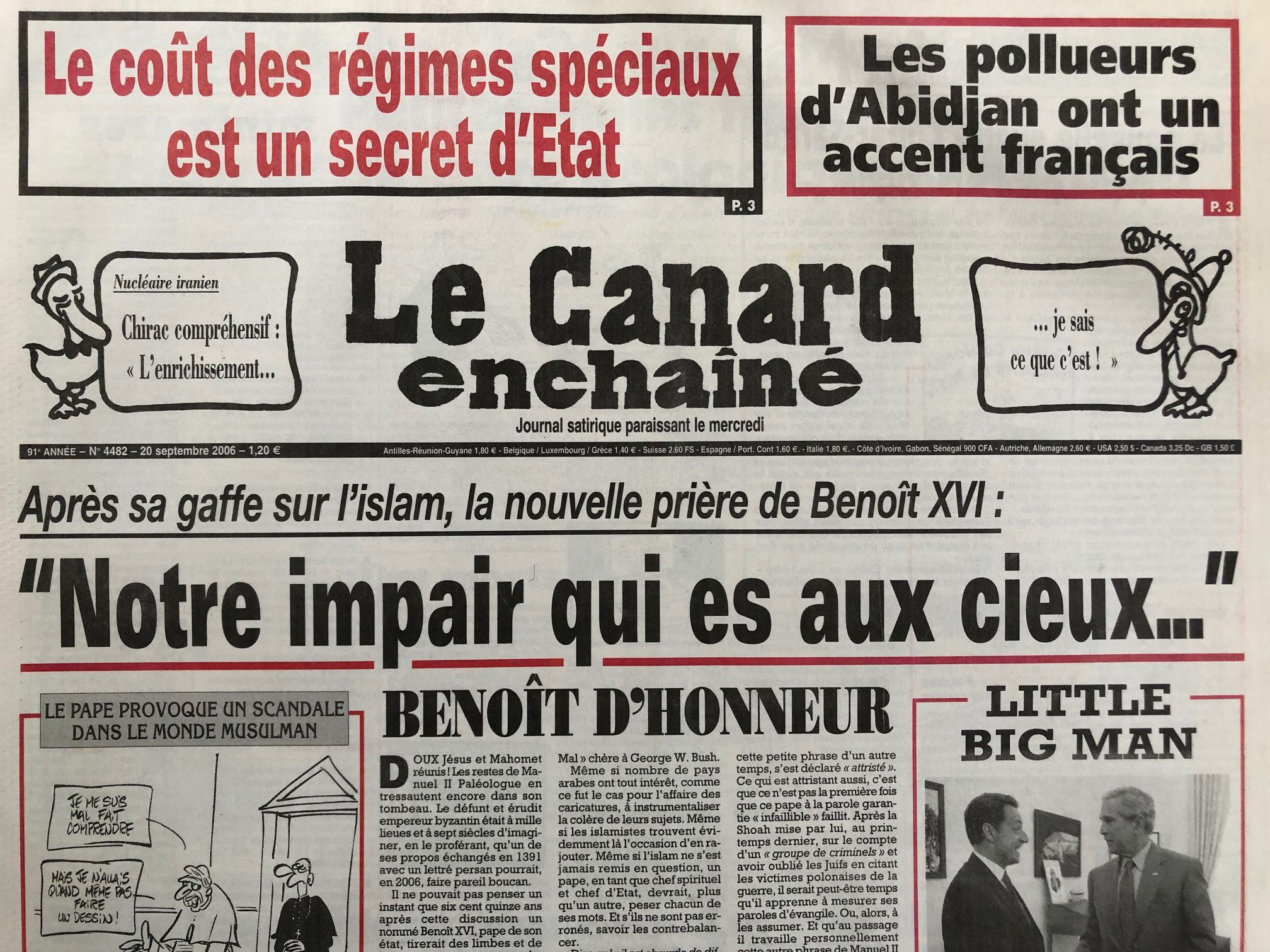 Couac ! | Acheter un Canard | Vente d'Anciens Journaux du Canard Enchaîné. Des Journaux Satiriques de Collection, Historiques & Authentiques de 1916 à 2005 ! | 4482