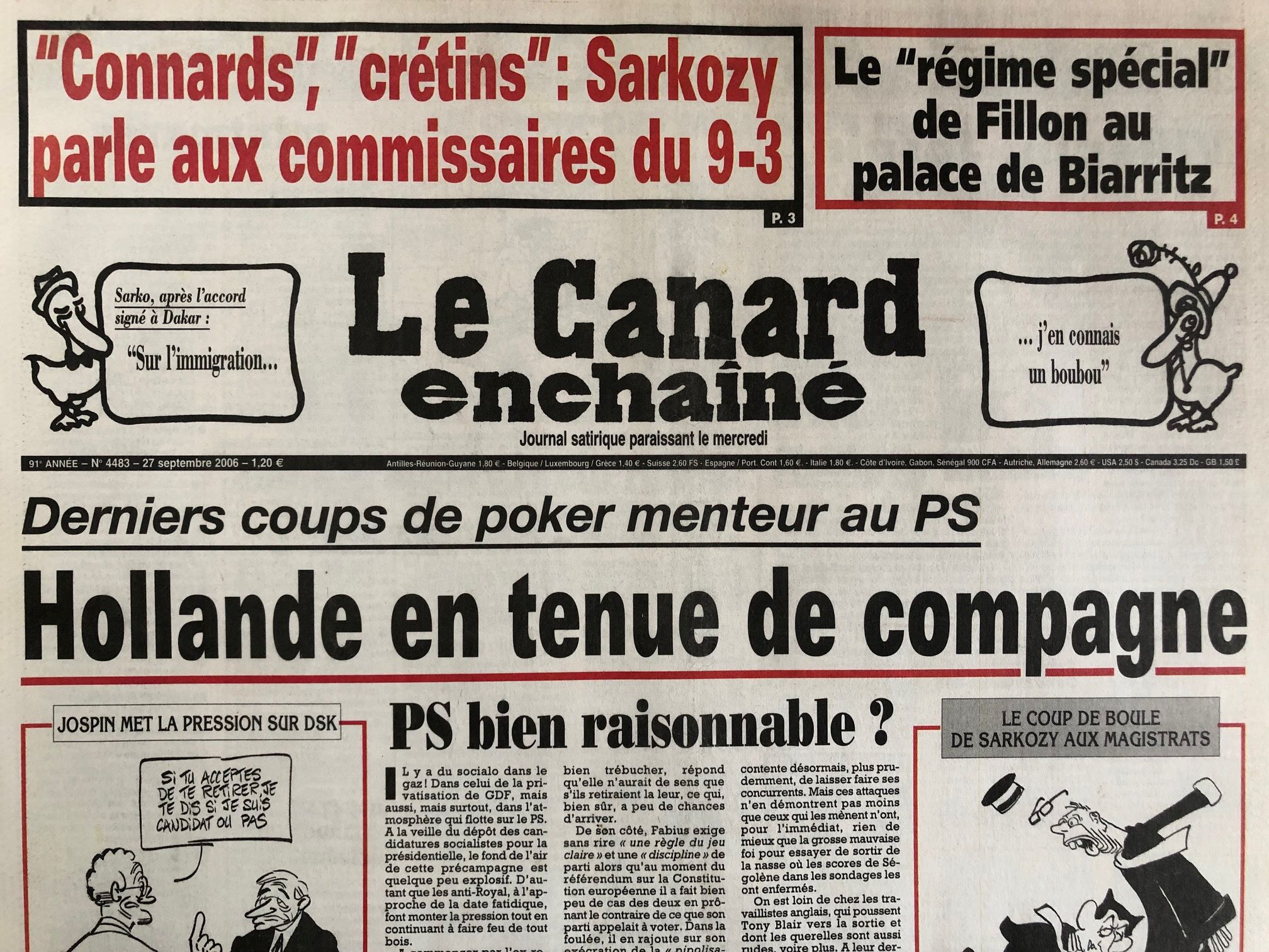 Couac ! | Acheter un Canard | Vente d'Anciens Journaux du Canard Enchaîné. Des Journaux Satiriques de Collection, Historiques & Authentiques de 1916 à 2005 ! | 4483