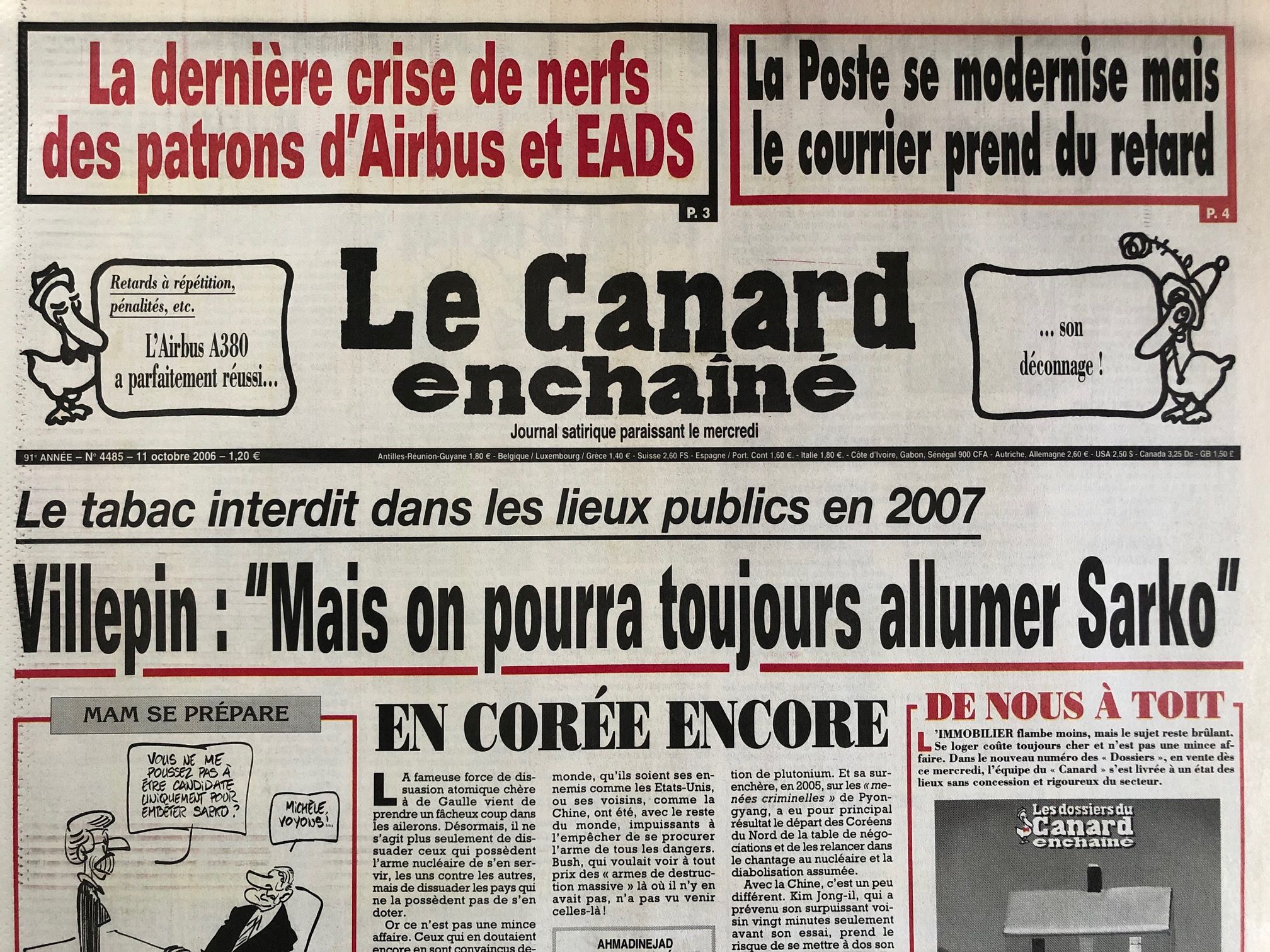 Couac ! | Acheter un Canard | Vente d'Anciens Journaux du Canard Enchaîné. Des Journaux Satiriques de Collection, Historiques & Authentiques de 1916 à 2005 ! | 4485