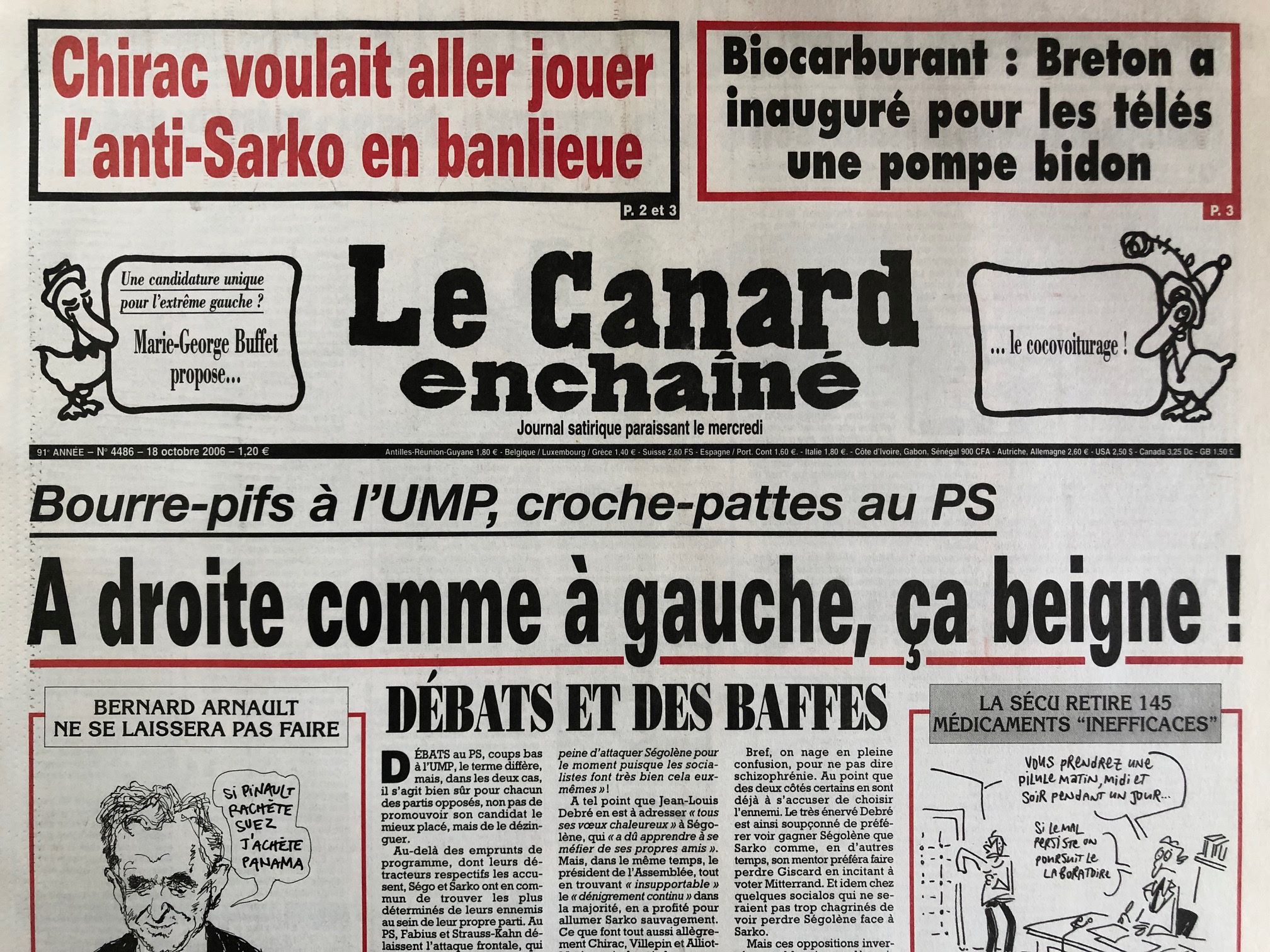 Couac ! | Acheter un Canard | Vente d'Anciens Journaux du Canard Enchaîné. Des Journaux Satiriques de Collection, Historiques & Authentiques de 1916 à 2005 ! | 4486