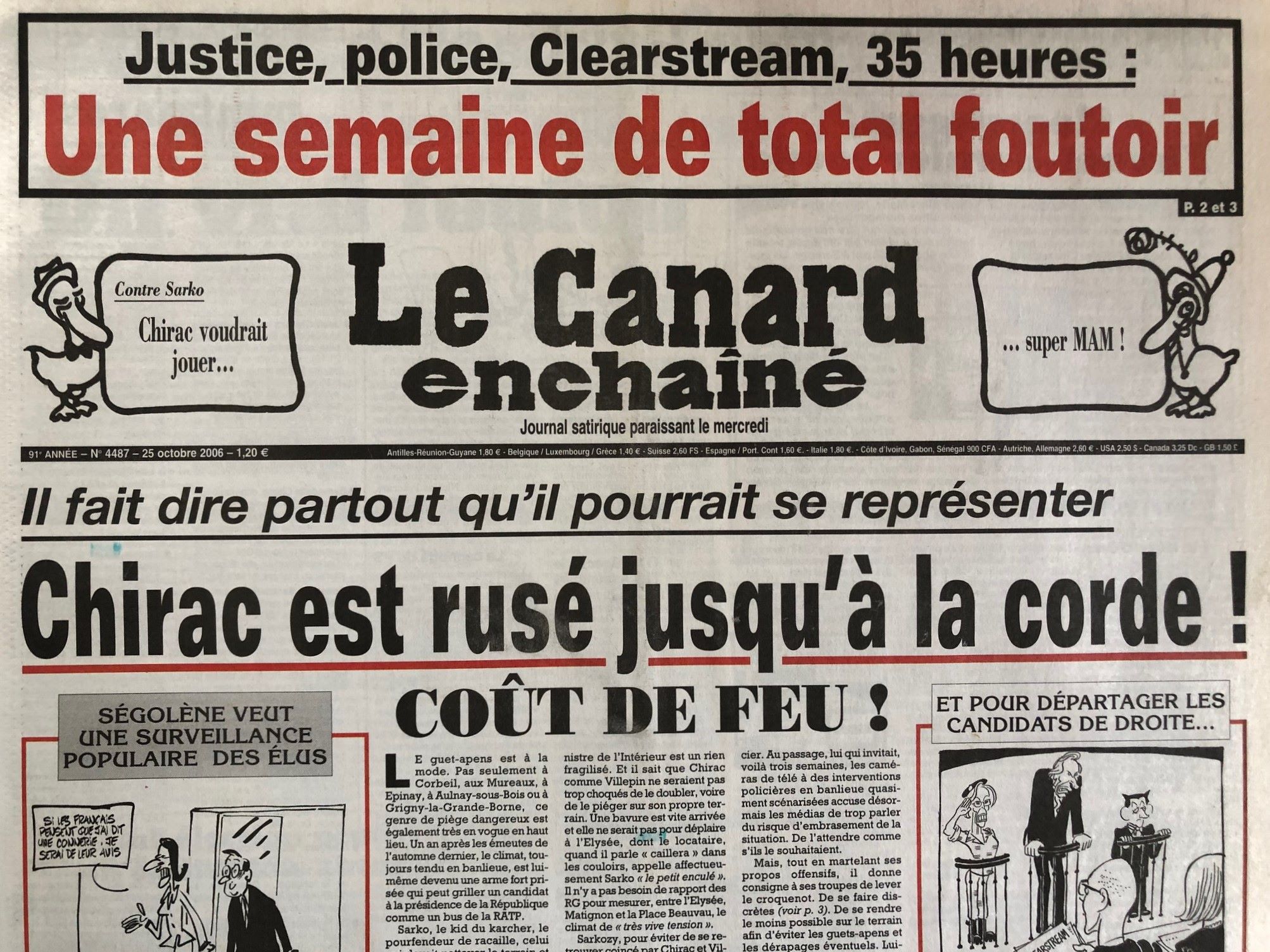 Couac ! | Acheter un Canard | Vente d'Anciens Journaux du Canard Enchaîné. Des Journaux Satiriques de Collection, Historiques & Authentiques de 1916 à 2005 ! | 4487