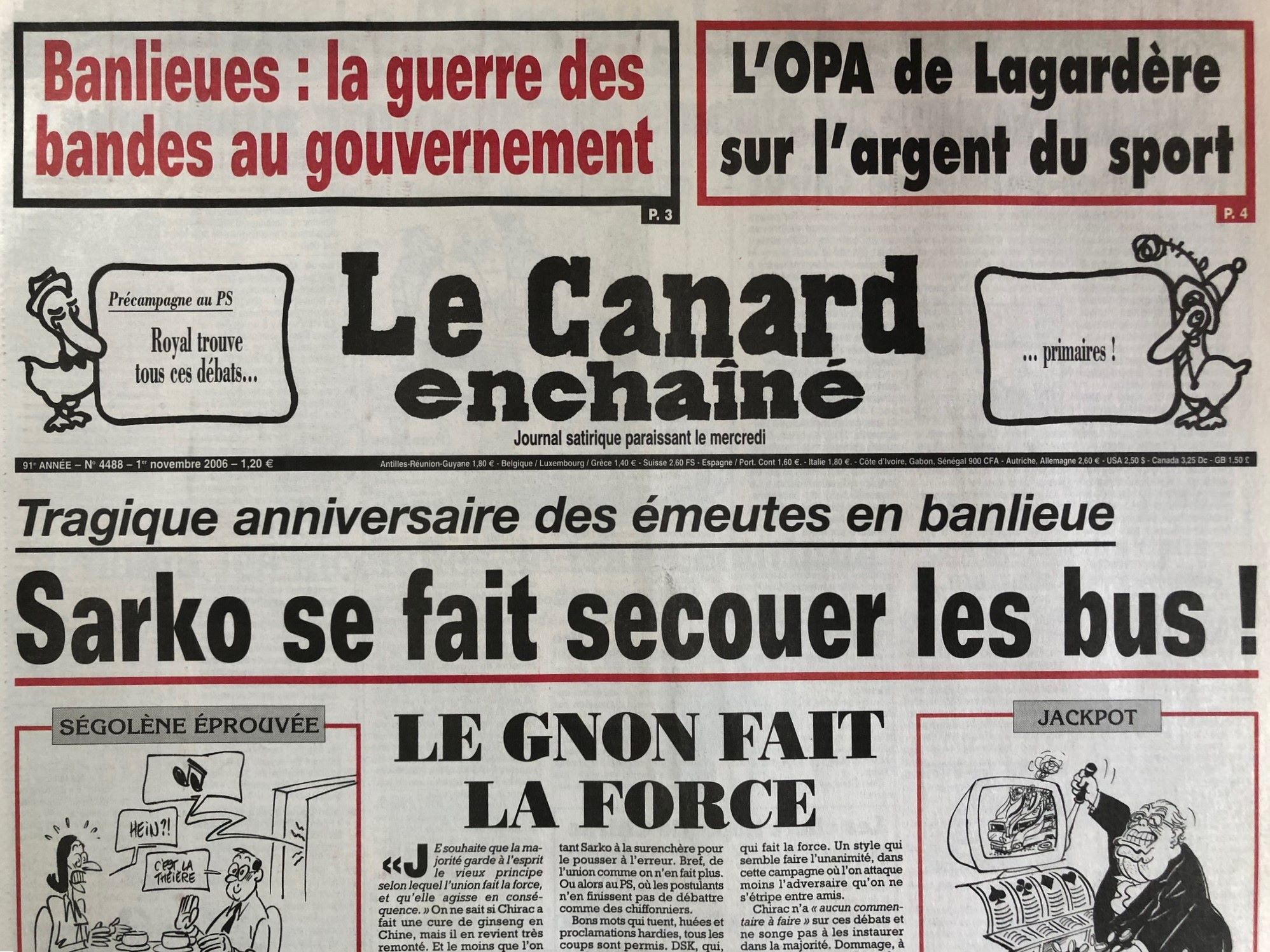 Couac ! | Acheter un Canard | Vente d'Anciens Journaux du Canard Enchaîné. Des Journaux Satiriques de Collection, Historiques & Authentiques de 1916 à 2005 ! | 4488