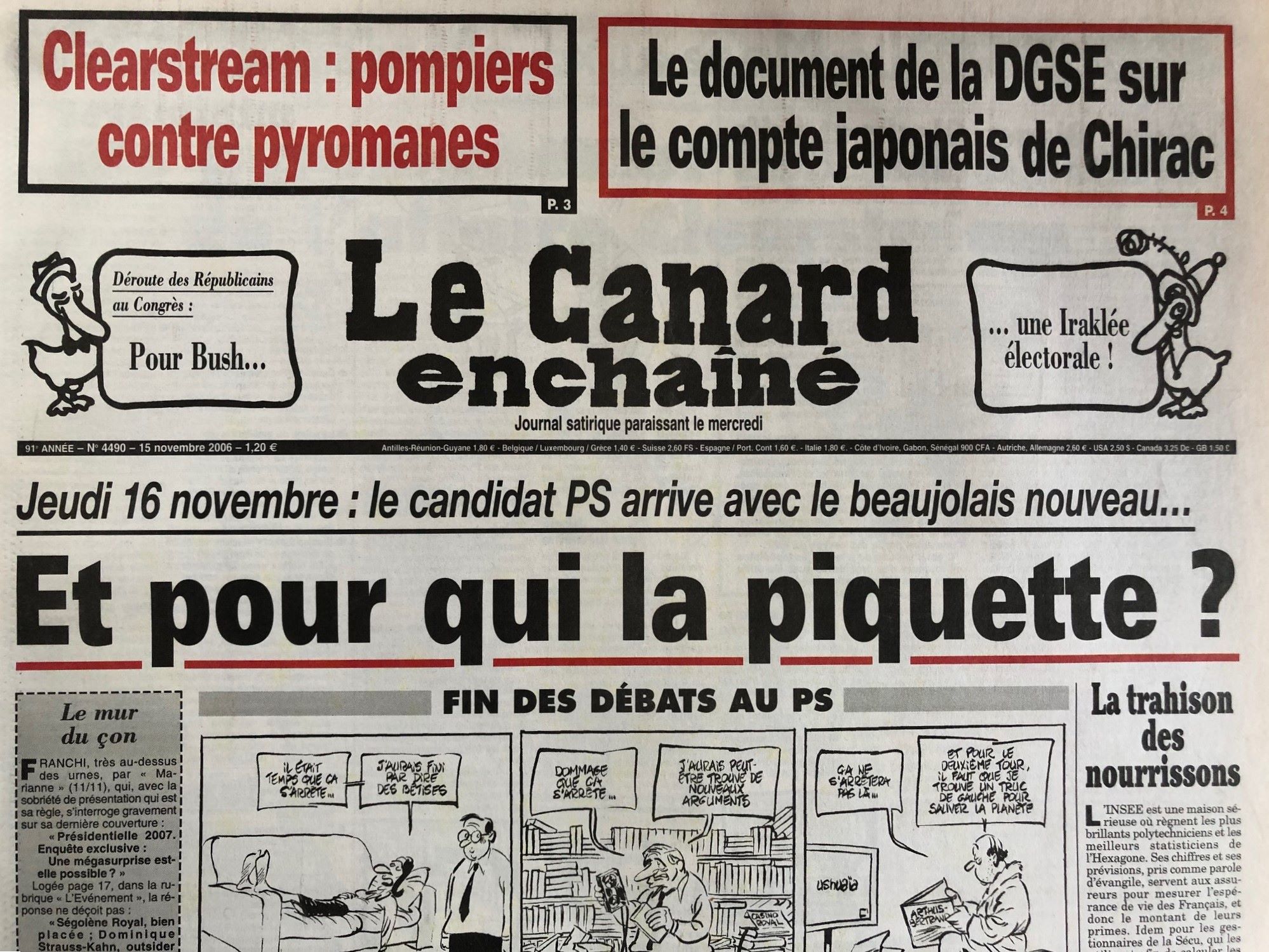 Couac ! | Acheter un Canard | Vente d'Anciens Journaux du Canard Enchaîné. Des Journaux Satiriques de Collection, Historiques & Authentiques de 1916 à 2005 ! | 4490