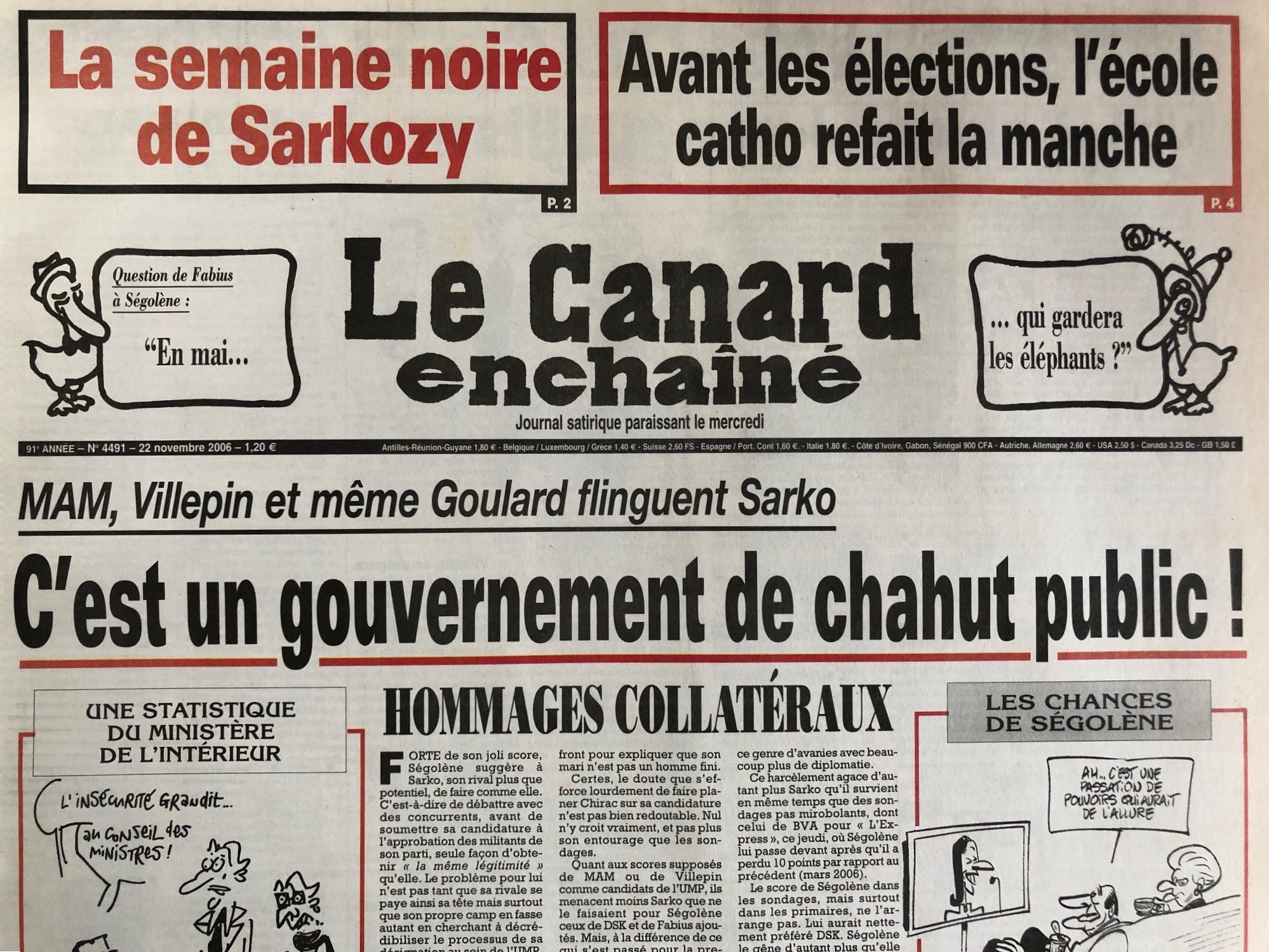 Couac ! | Acheter un Canard | Vente d'Anciens Journaux du Canard Enchaîné. Des Journaux Satiriques de Collection, Historiques & Authentiques de 1916 à 2005 ! | 4491