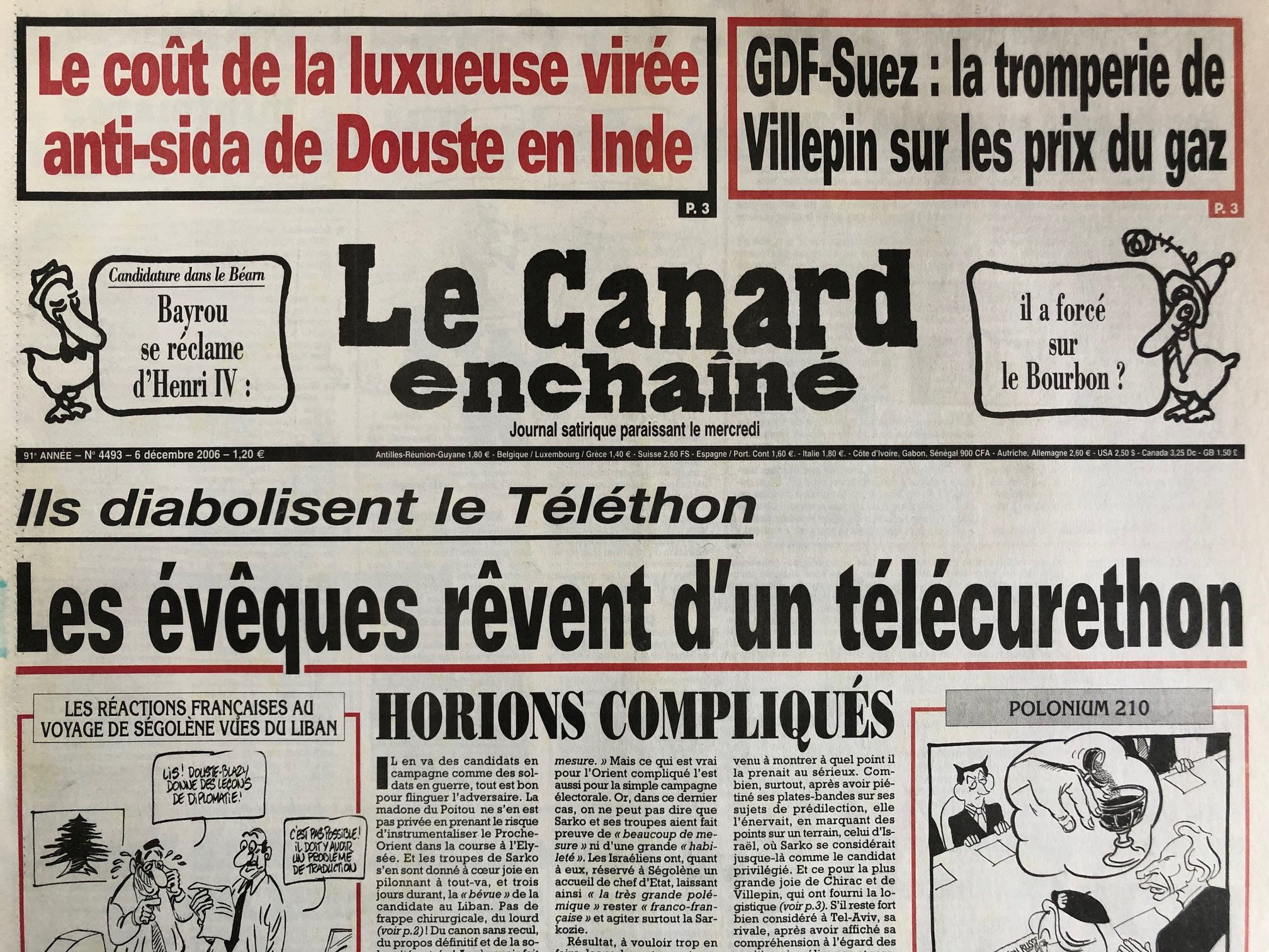 Couac ! | Acheter un Canard | Vente d'Anciens Journaux du Canard Enchaîné. Des Journaux Satiriques de Collection, Historiques & Authentiques de 1916 à 2005 ! | 4493