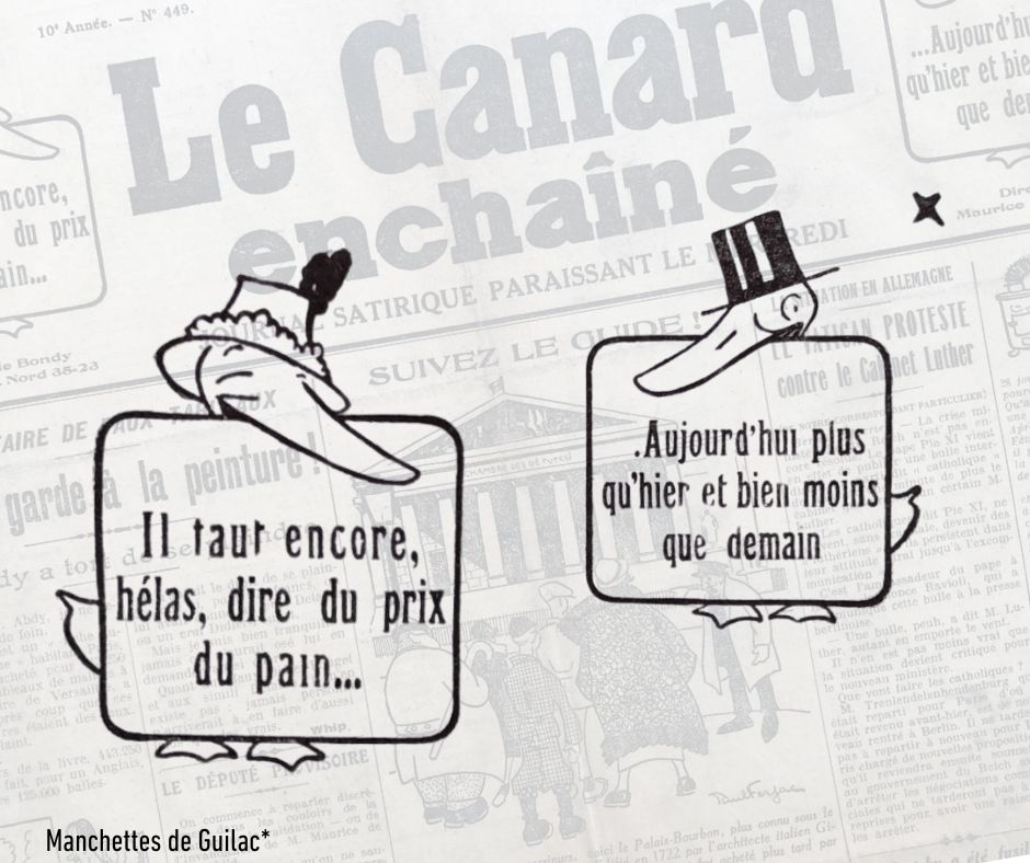 4 février 1925 : Naissance des canards de manchette, et déclaration de “satire”
